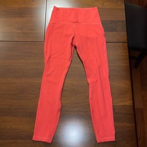 Red lululemon leggings